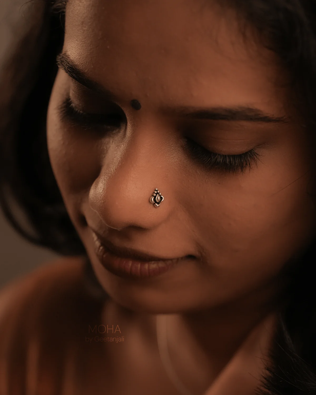Dhriti Silver Nosepin by MOHA - Image 5