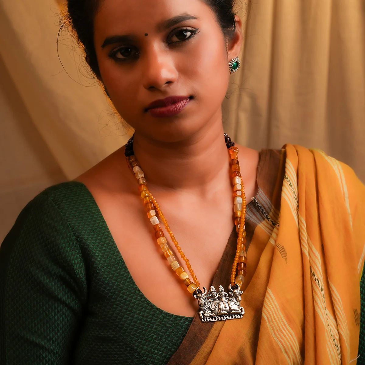 Dwarpal Silver Necklace by MOHA - Image 5