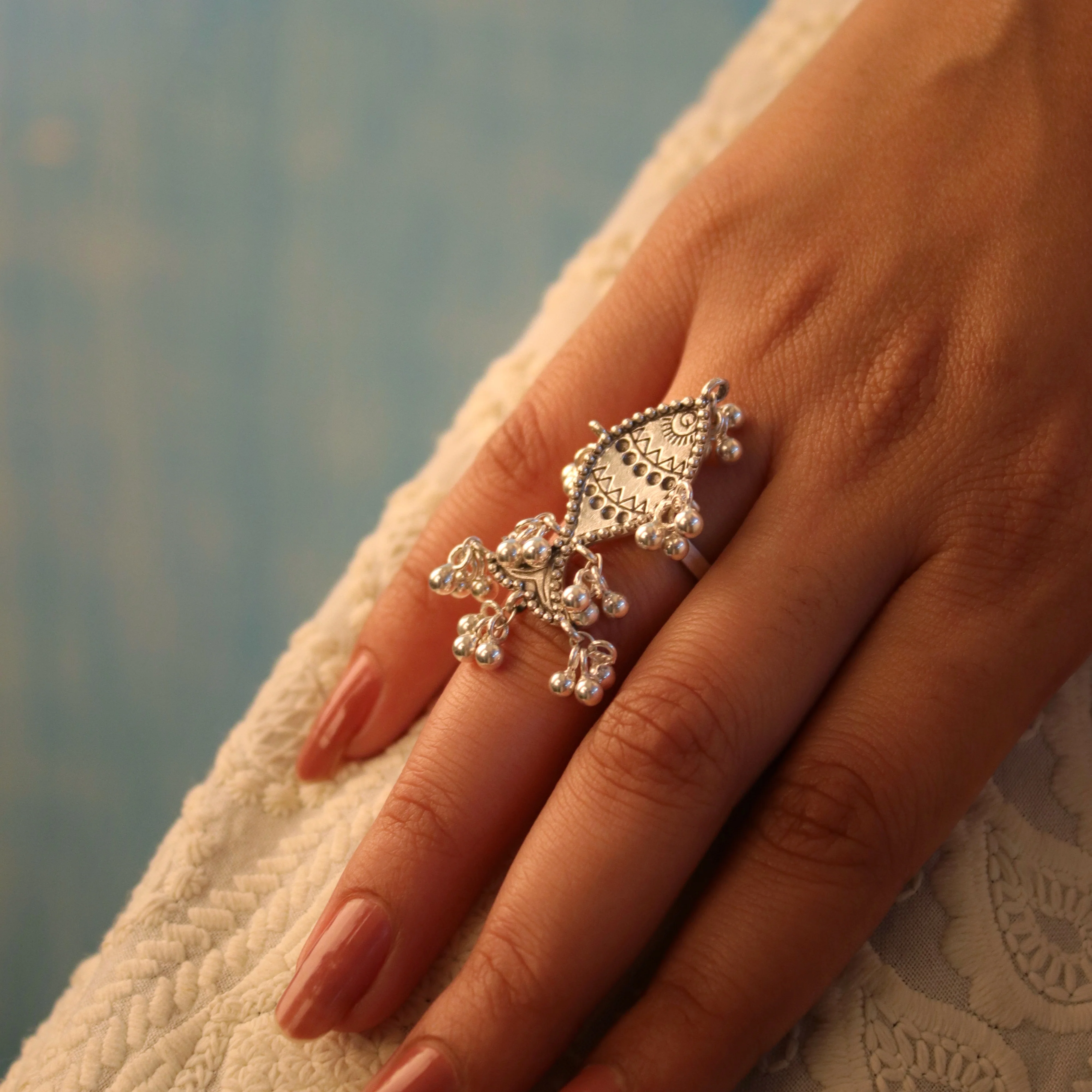 Fish Nupur Silver Finger Ring by MOHA - Image 3