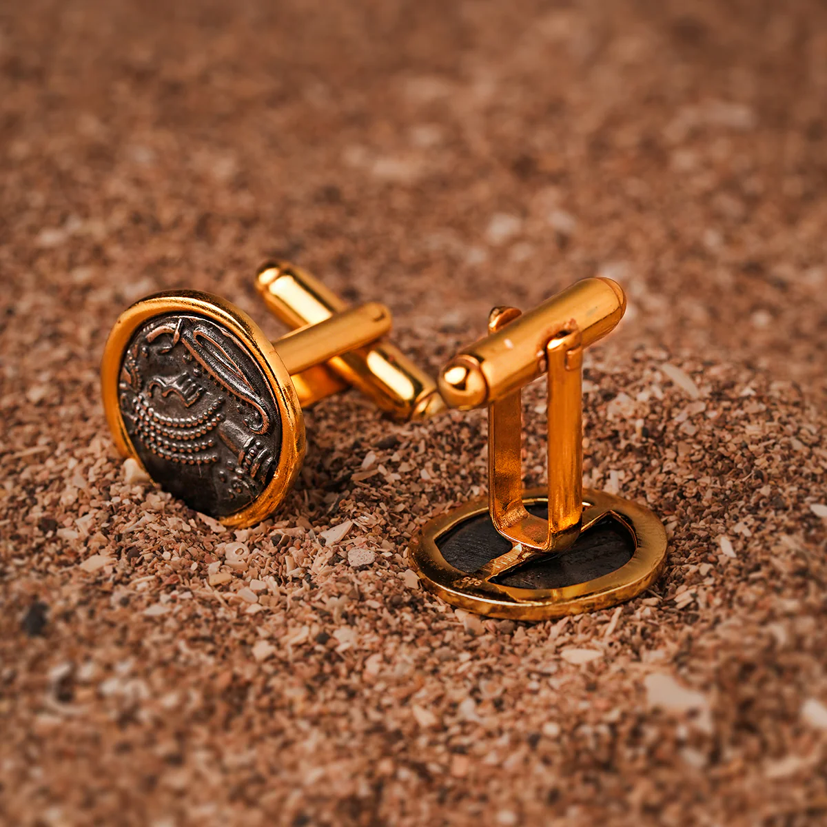 Gajapati Silver Cufflinks by MOHA - Image 5