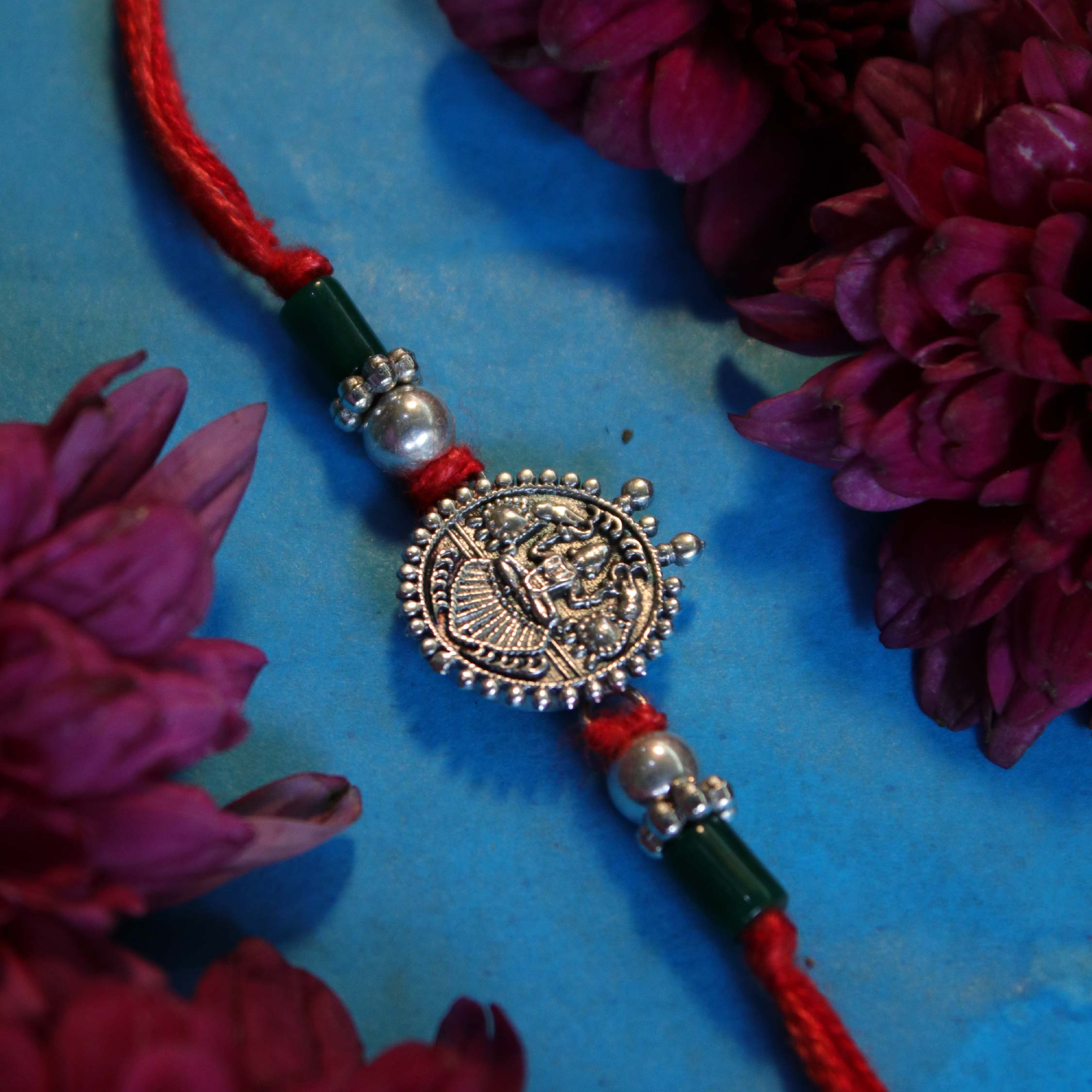 Gajlakshmi Silver Rakhi by Moha - Image 4
