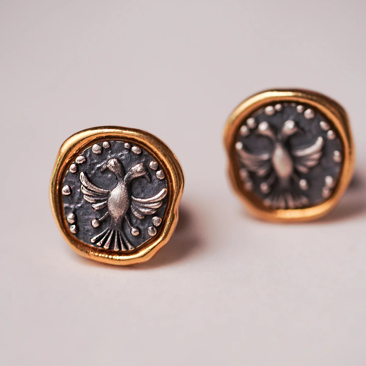 Gandaberunda Silver Cufflinks by MOHA - Image 4