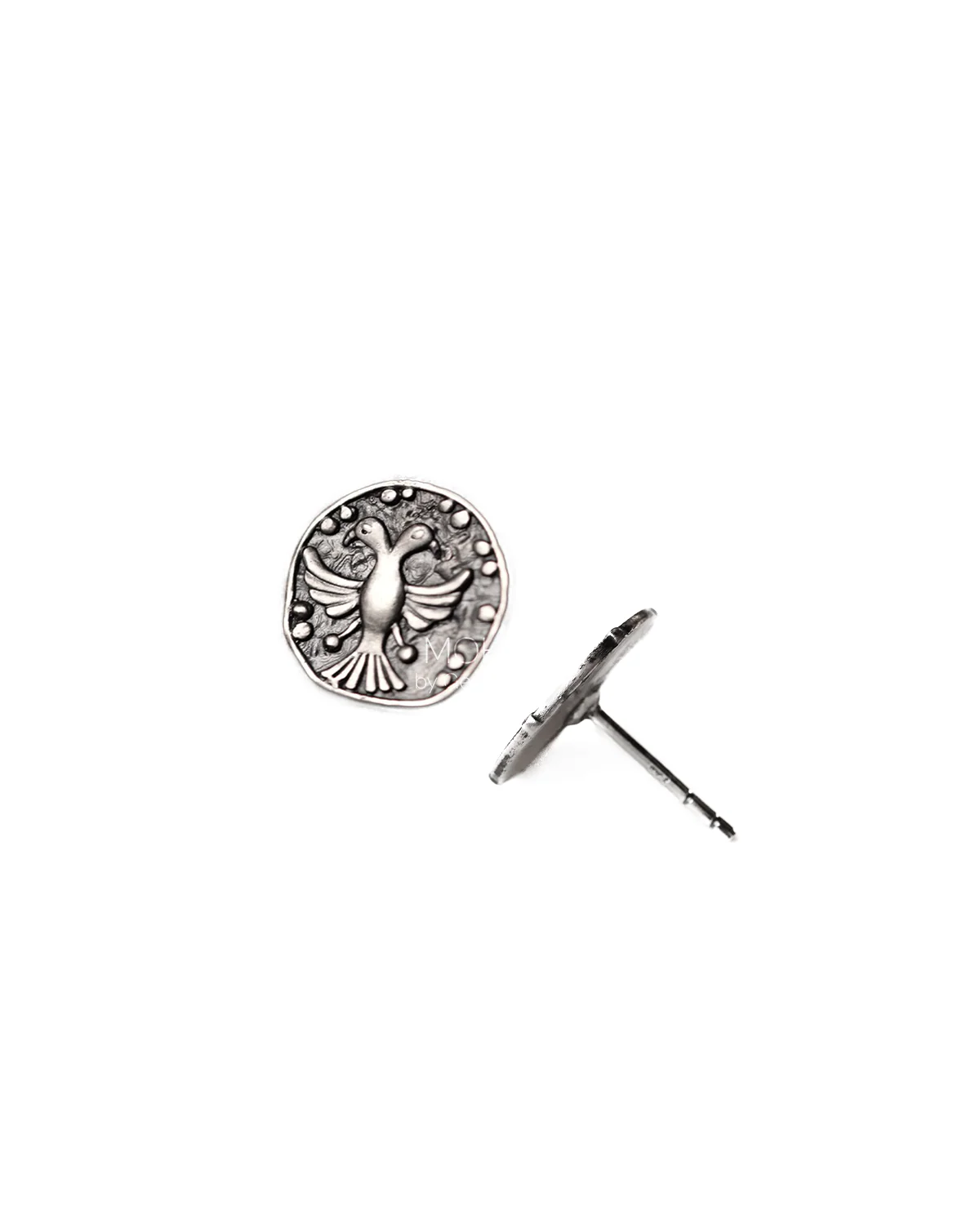 Gandaberunda Silver Stud Earrings by MOHA - Image 4