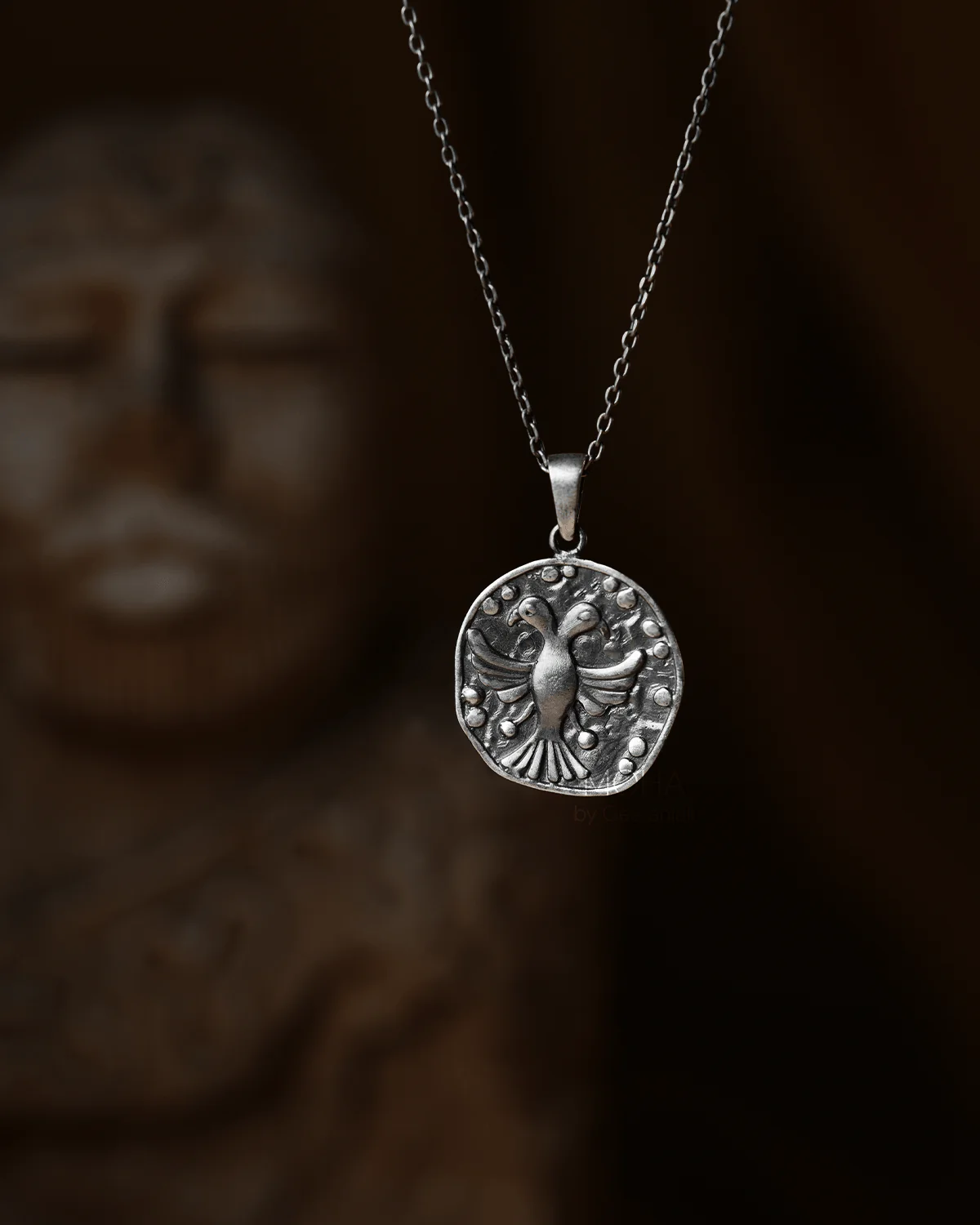 Gandabherunda Silver Pendant by Moha (Only Pendant) - Image 3