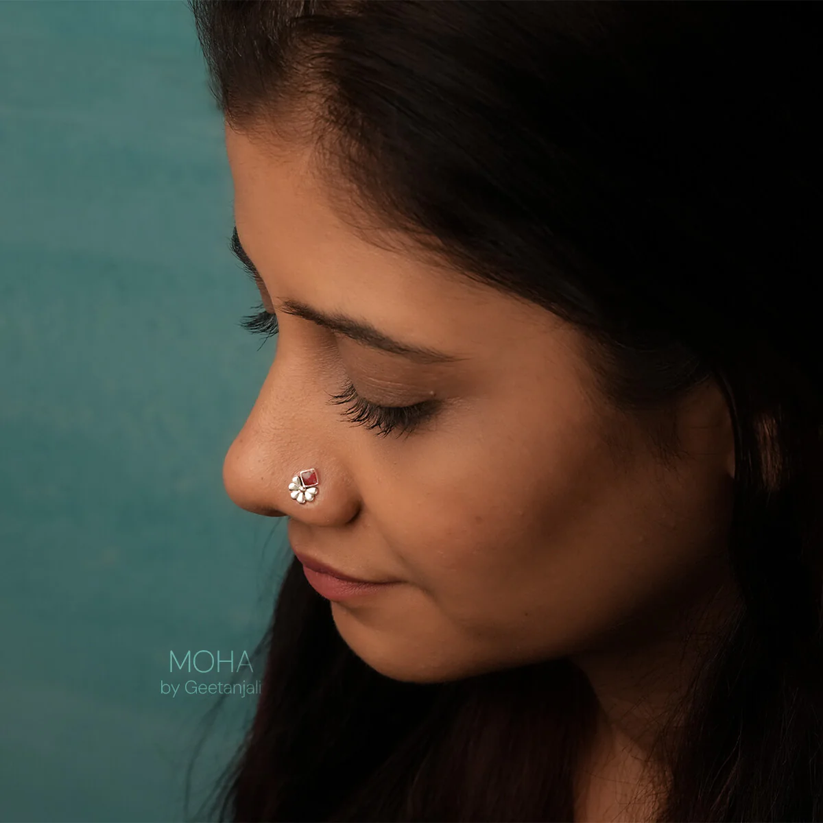 Gulika Silver Nosepin by MOHA - Image 4