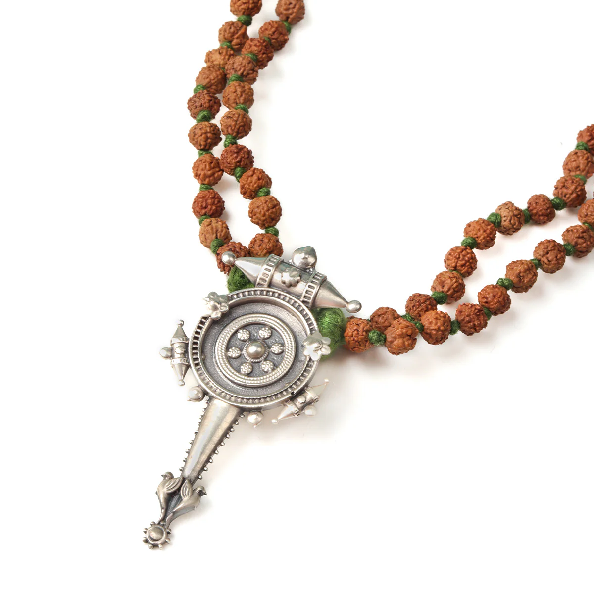 Hingora Pendant Necklace With Rudraksha by MOHA - Image 3