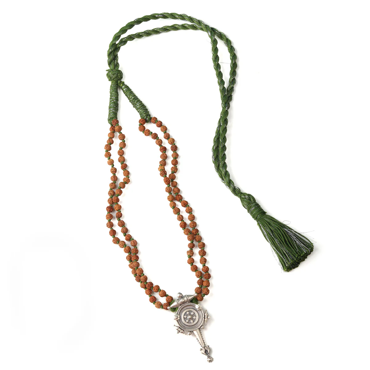 Hingora Pendant Necklace With Rudraksha by MOHA - Image 6