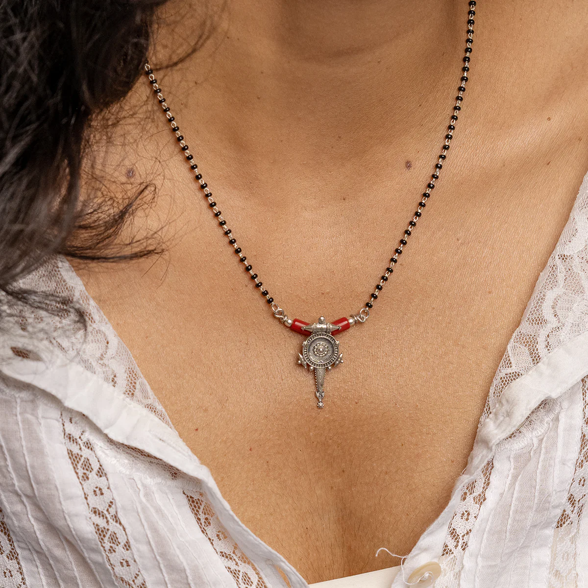 Hingora Silver Mangalsutra by MOHA - Image 3