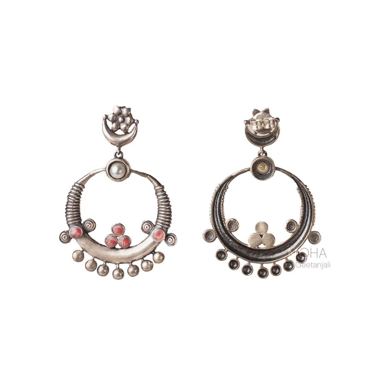 Indira Silver Earrings by MOHA - Image 4