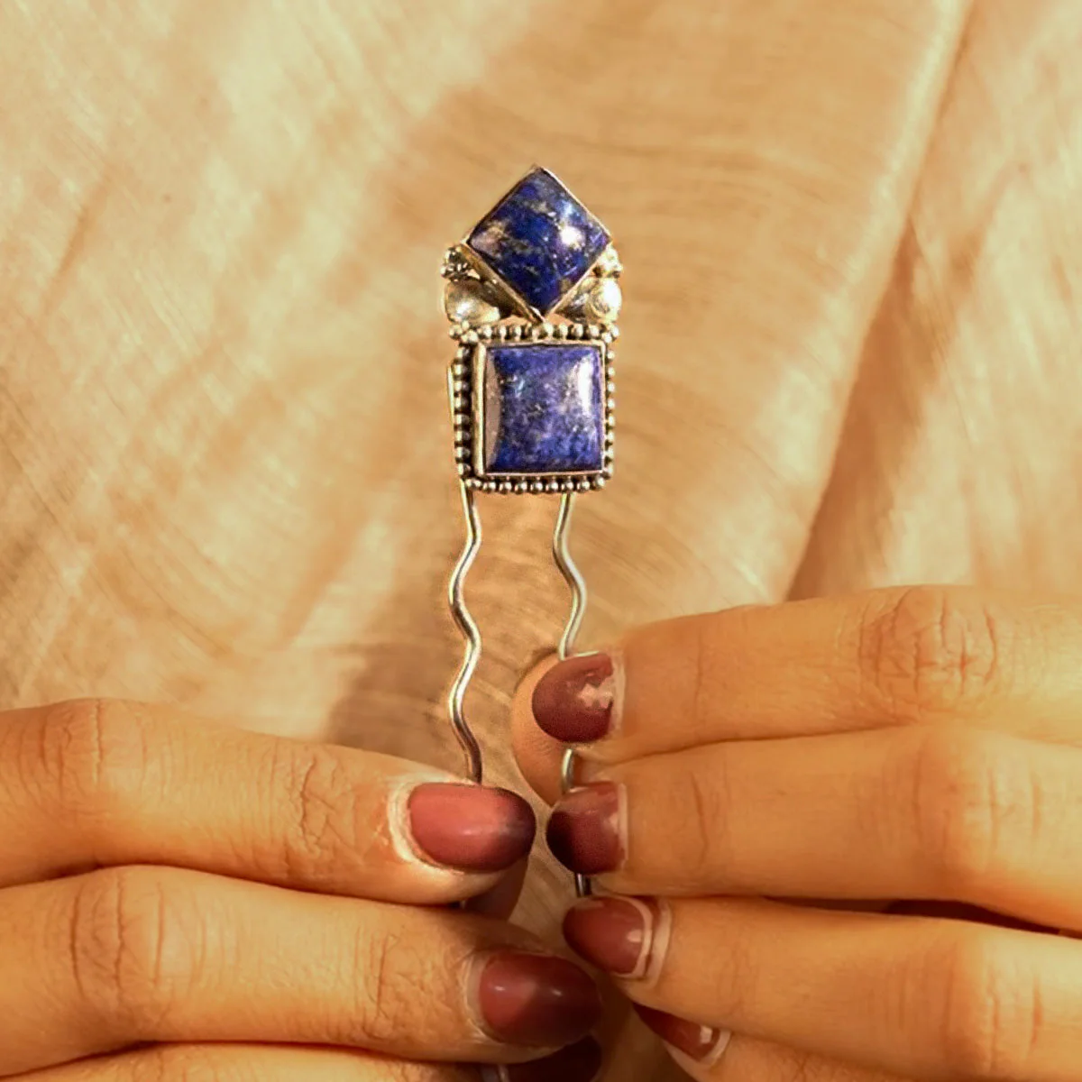 Indrayani Silver Hairpin by MOHA - Image 4