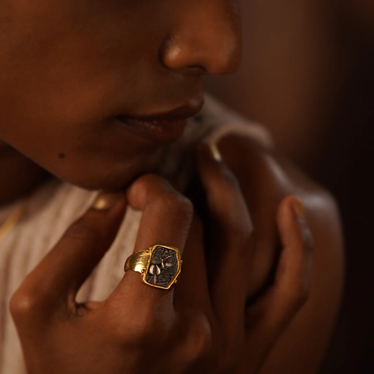 Indus Unicorn Silver Finger Ring by MOHA - Image 3