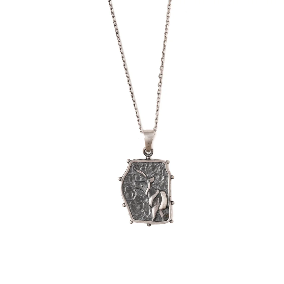 Indus Unicorn Silver Pendant with Chain by MOHA - Image 6