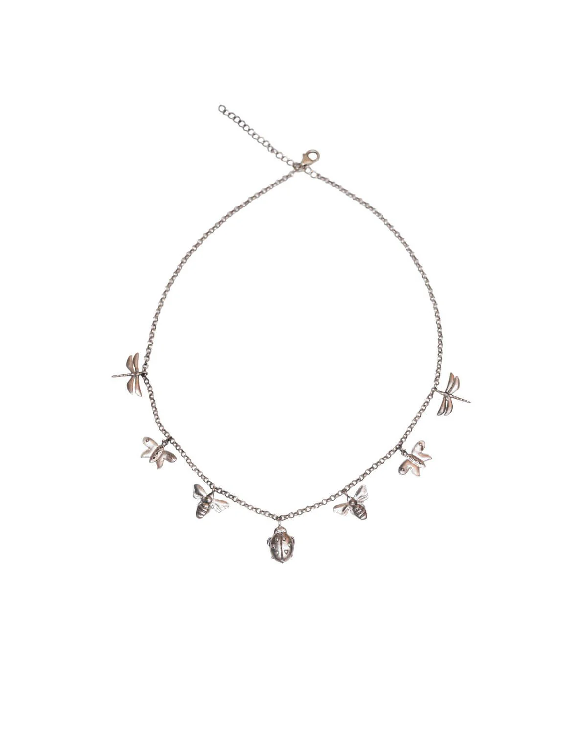 Insect Charms Silver Necklace (BIG) by MOHA - Image 3