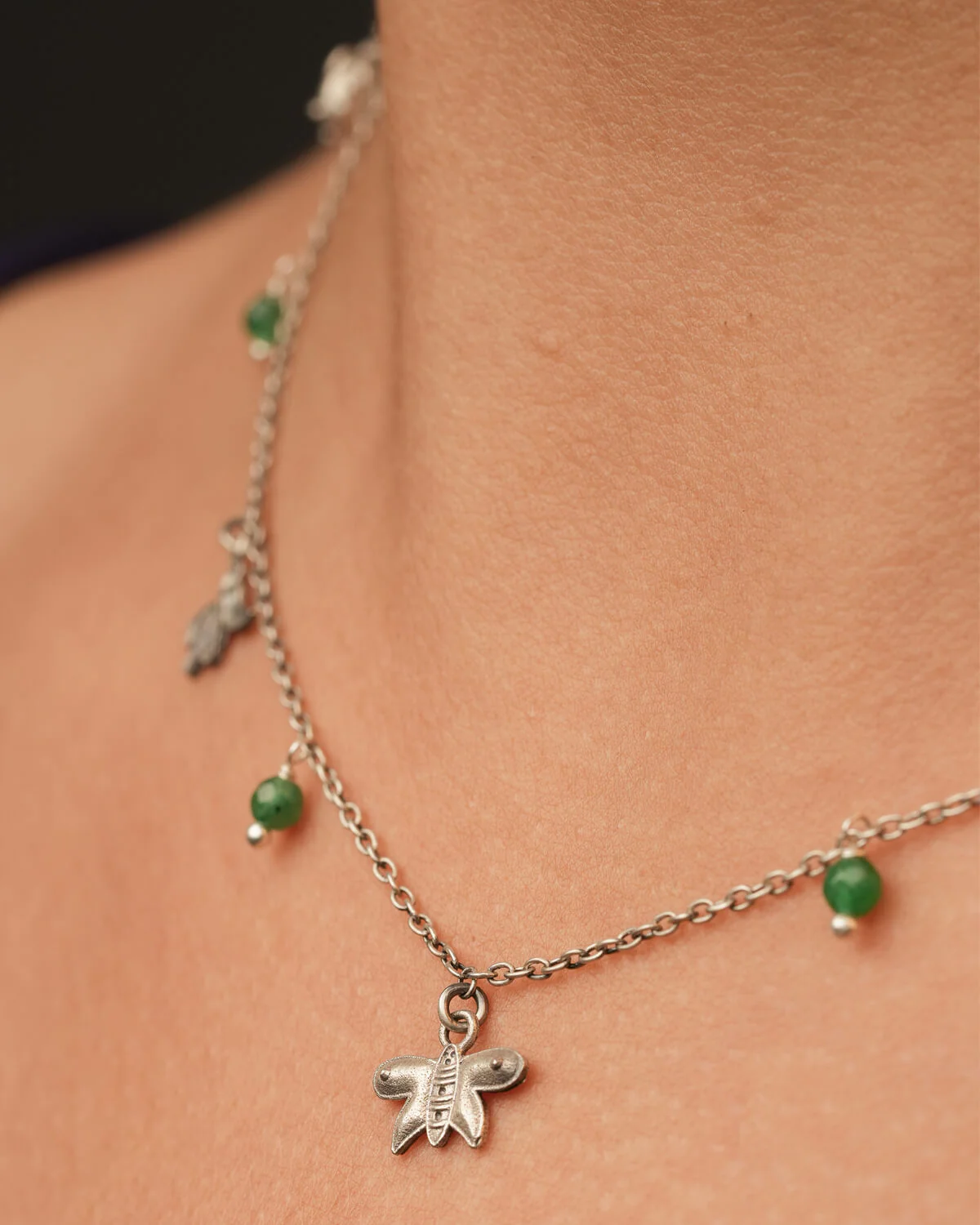Insect Charms Silver Necklace (Small) by MOHA - Image 4
