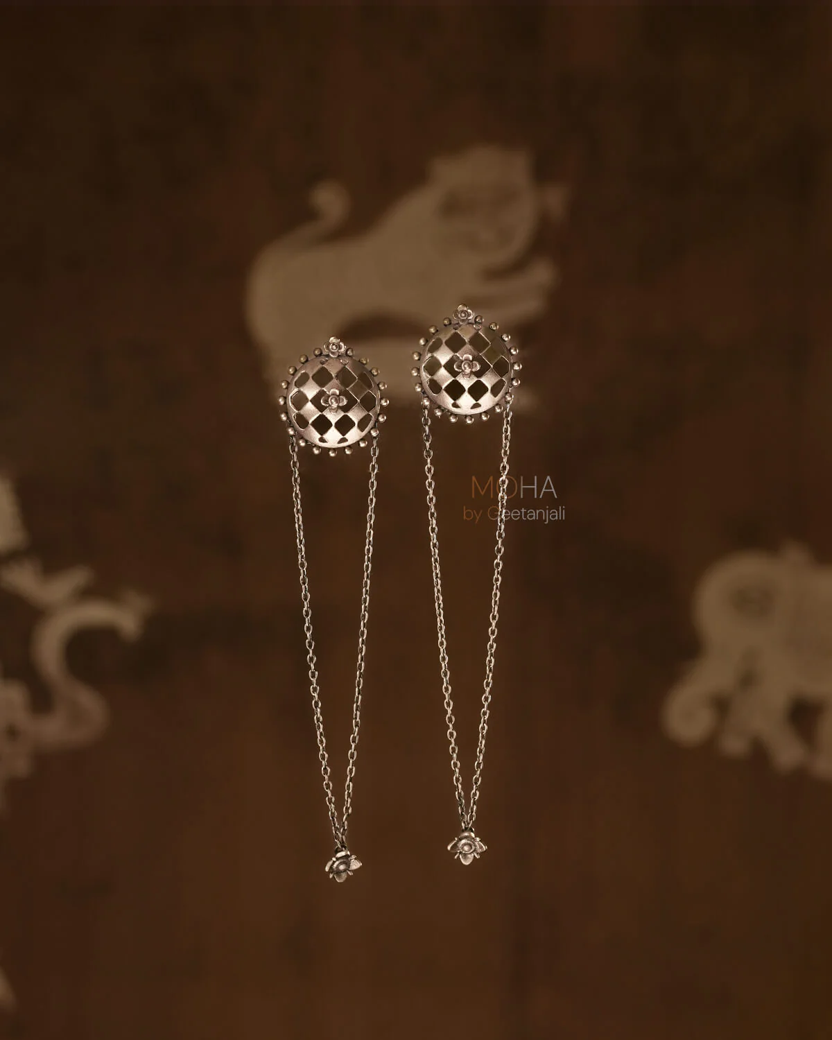 Jharokha Silver Earrings by MOHA