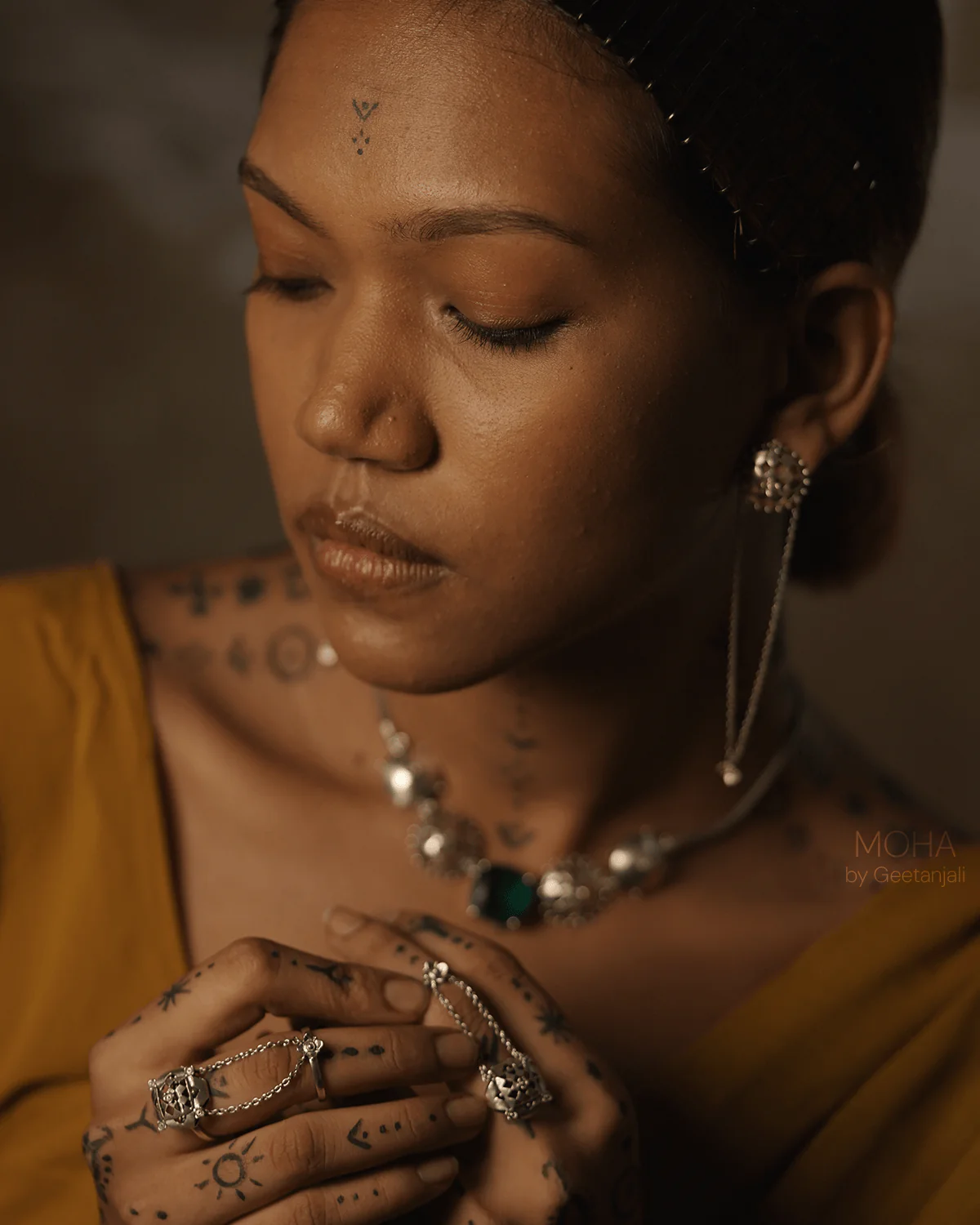 Jharokha Silver Earrings by MOHA - Image 4