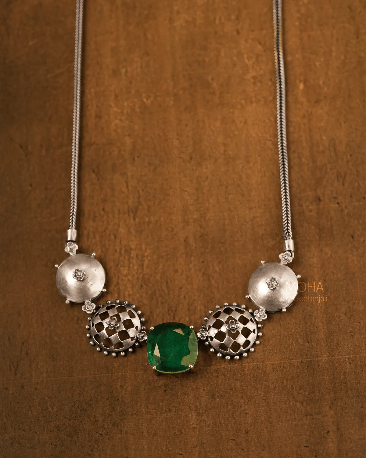 Jharokha Silver Necklace by MOHA - Image 10