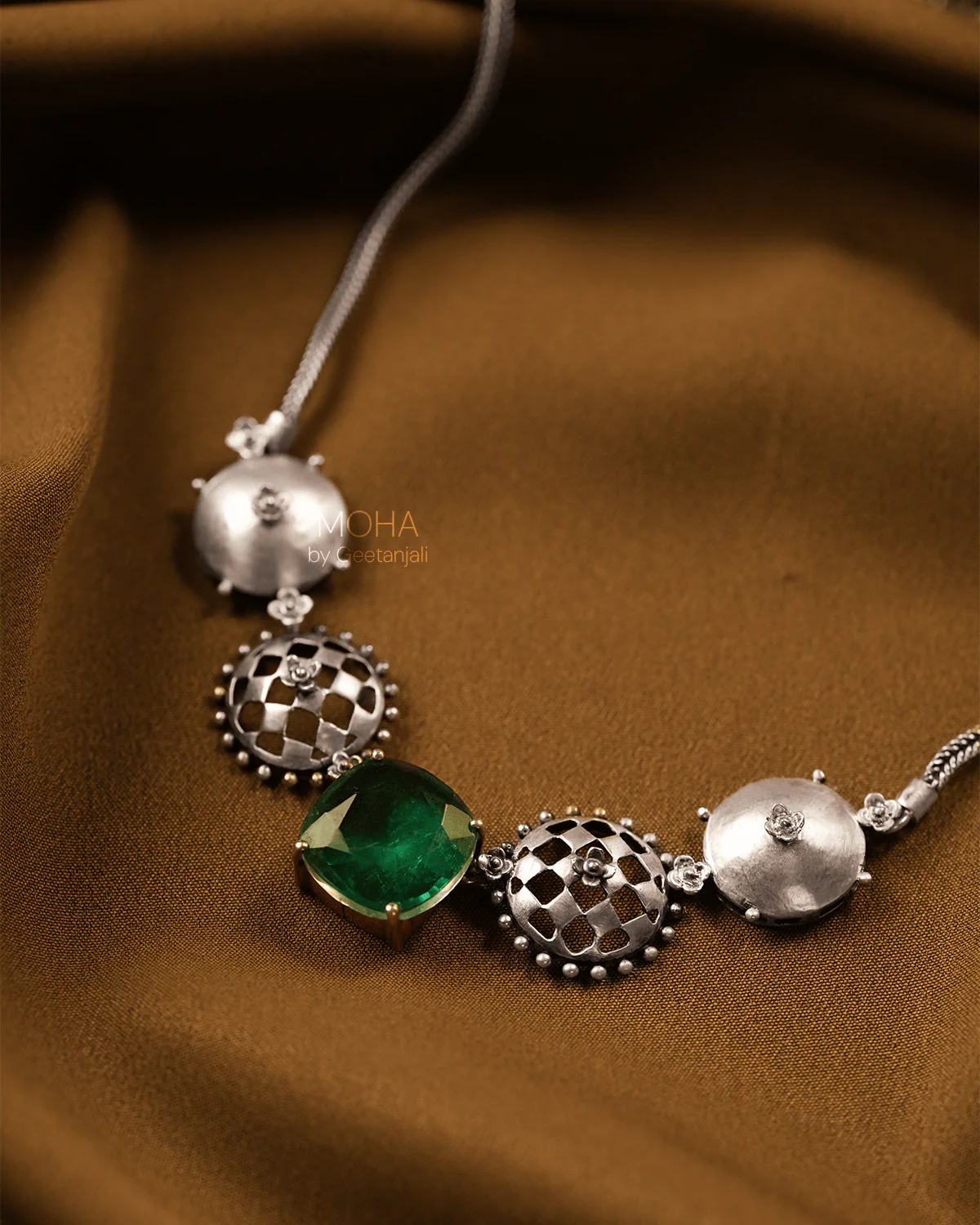 Jharokha Silver Necklace by MOHA - Image 6