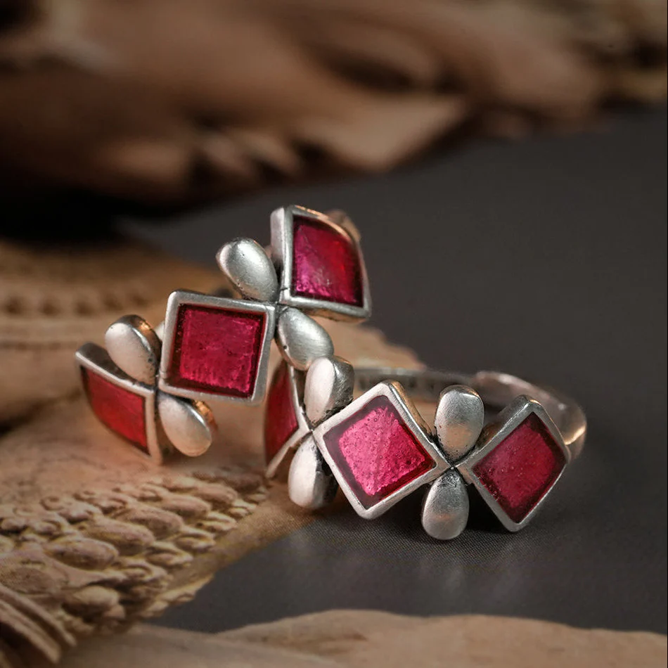 Jheel Silver Toe Rings by MOHA - Image 3