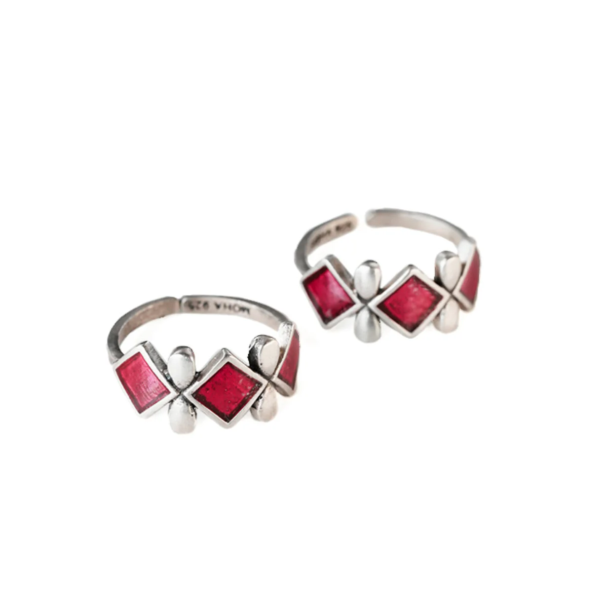 Jheel Silver Toe Rings by MOHA - Image 4