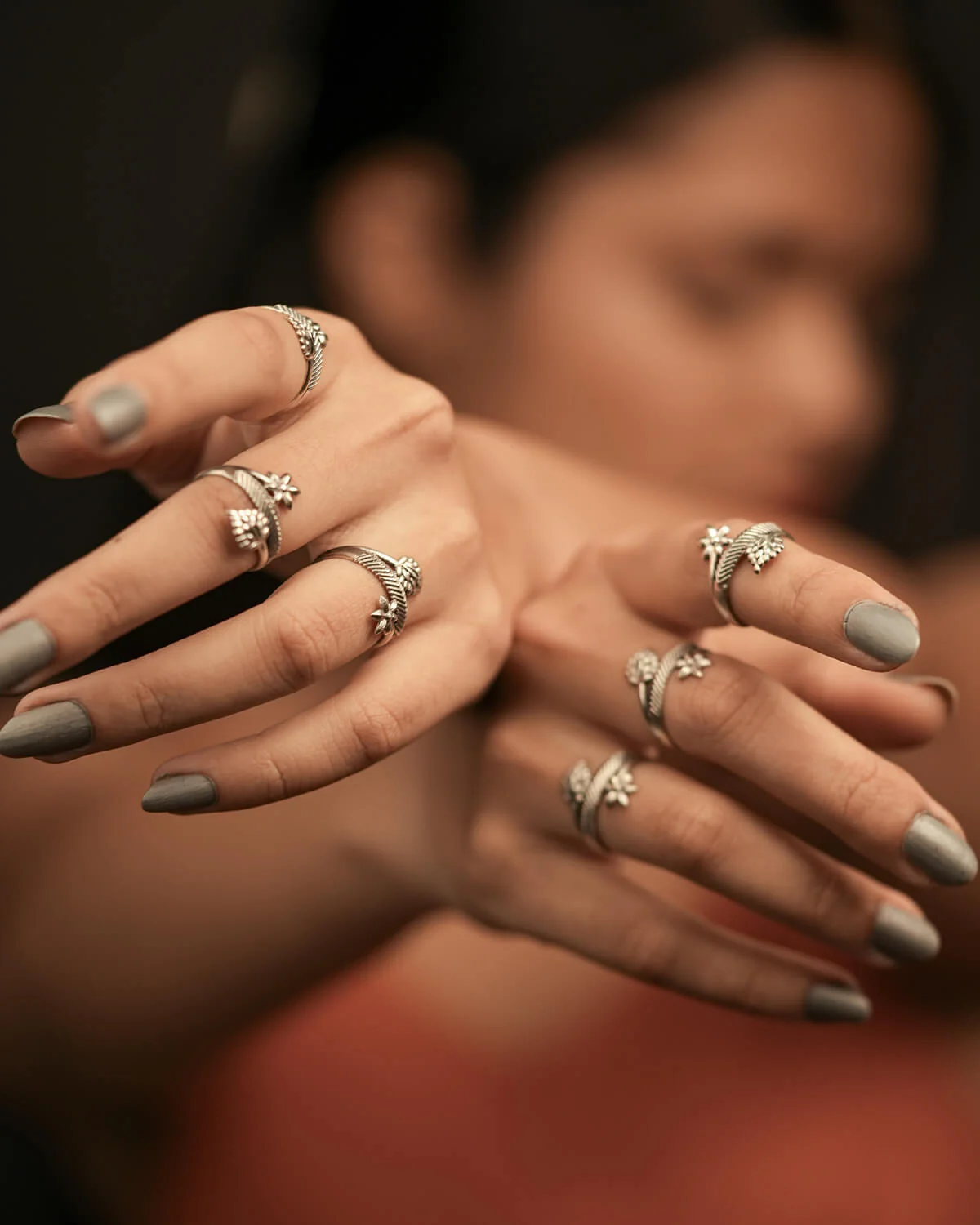 Juhi Silver Finger Ring by Moha - Image 5