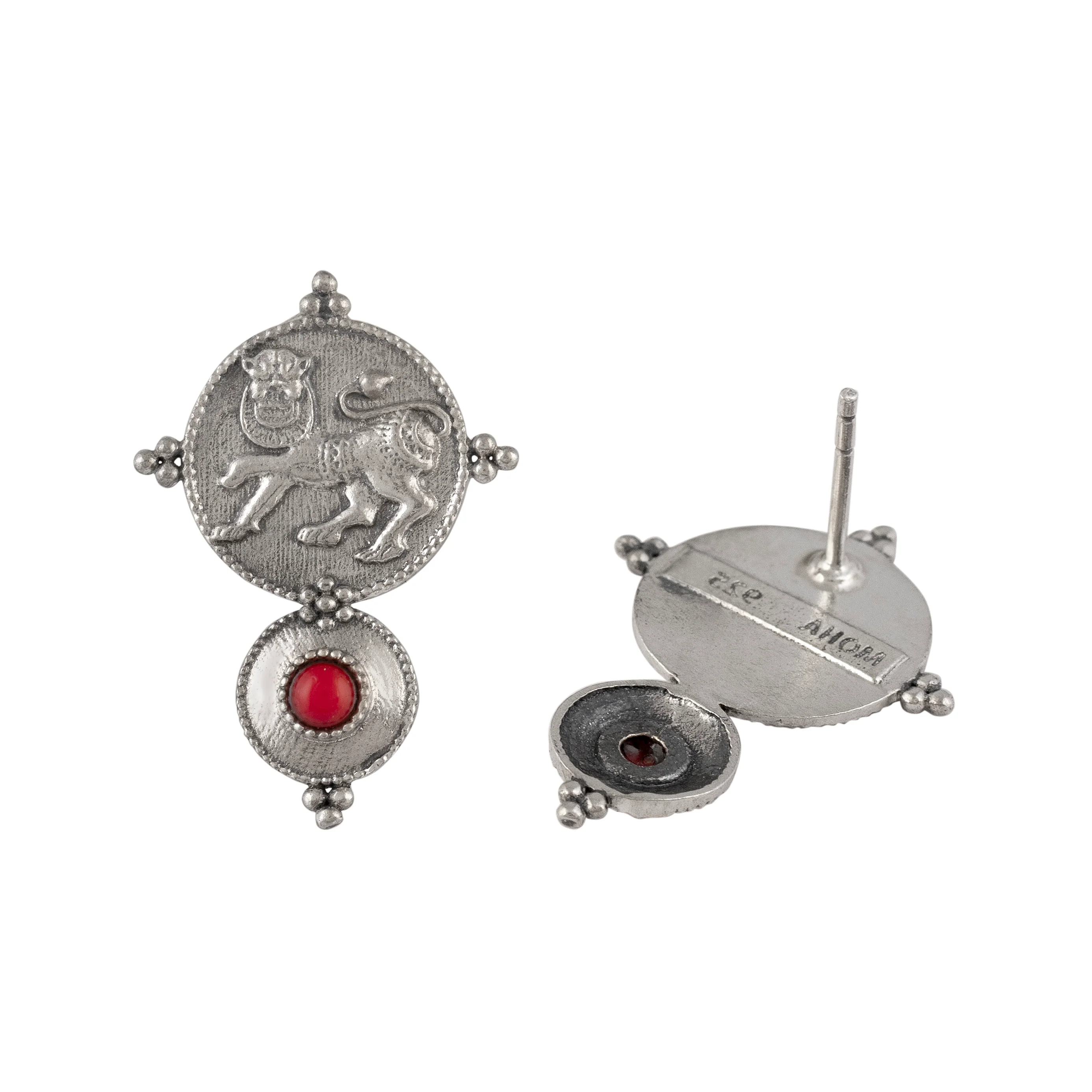 Kadamba Silver Stud Earrings by MOHA - Image 6