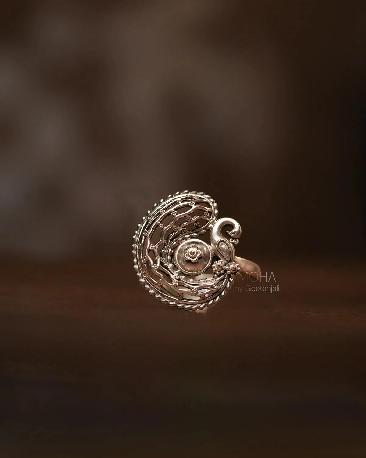 Kalapi Silver Finger Ring by MOHA