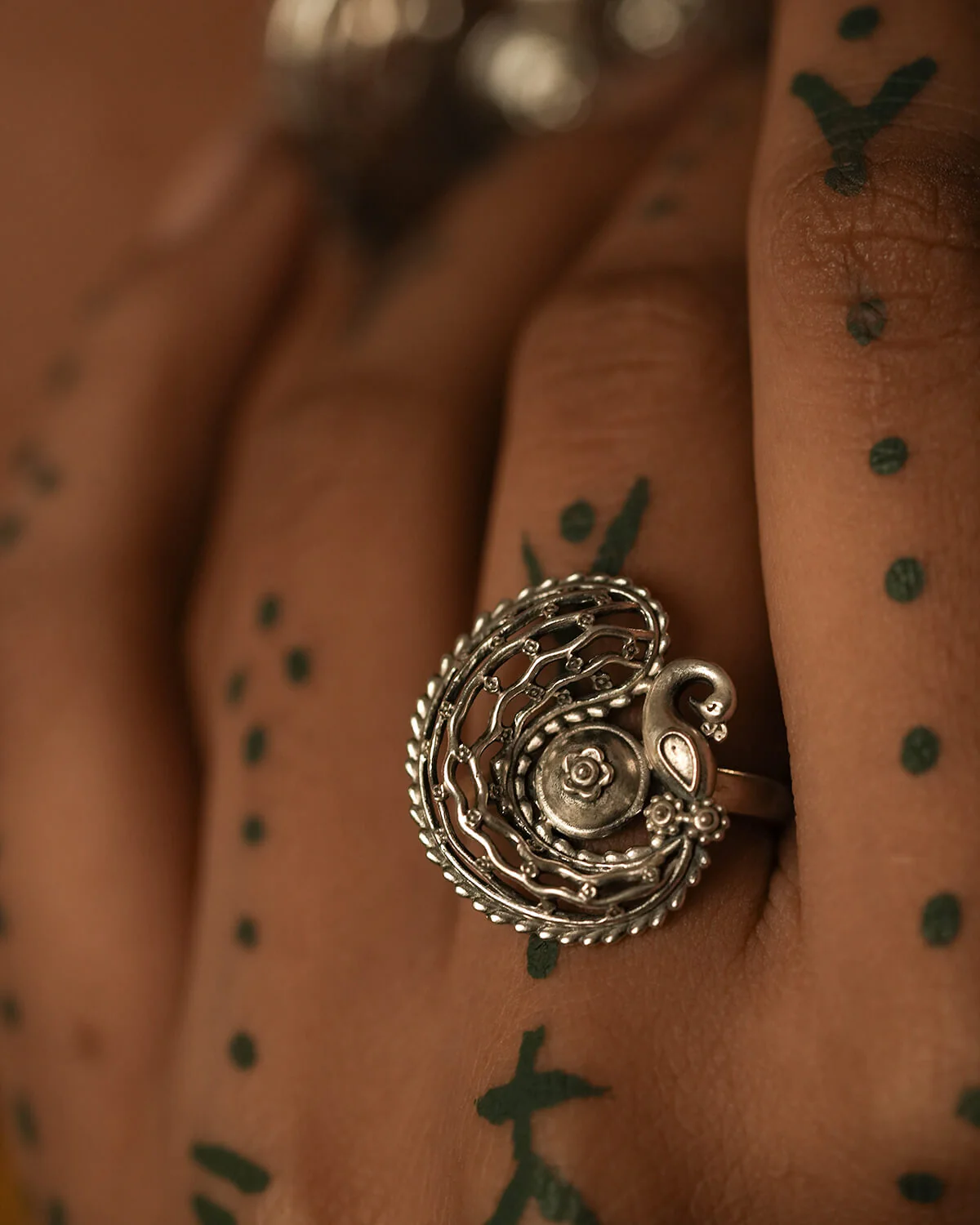 Kalapi Silver Finger Ring by MOHA - Image 4
