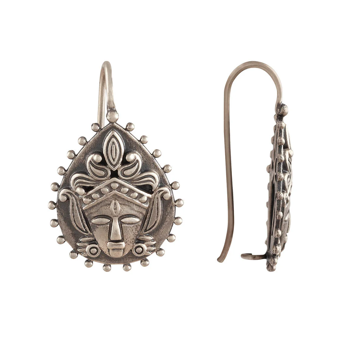 Kali Goddess  Silver Earrings by MOHA - Image 3