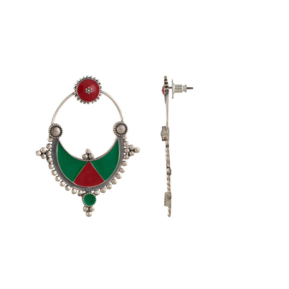 Kharwa Silver Stud Earrings - Image 3