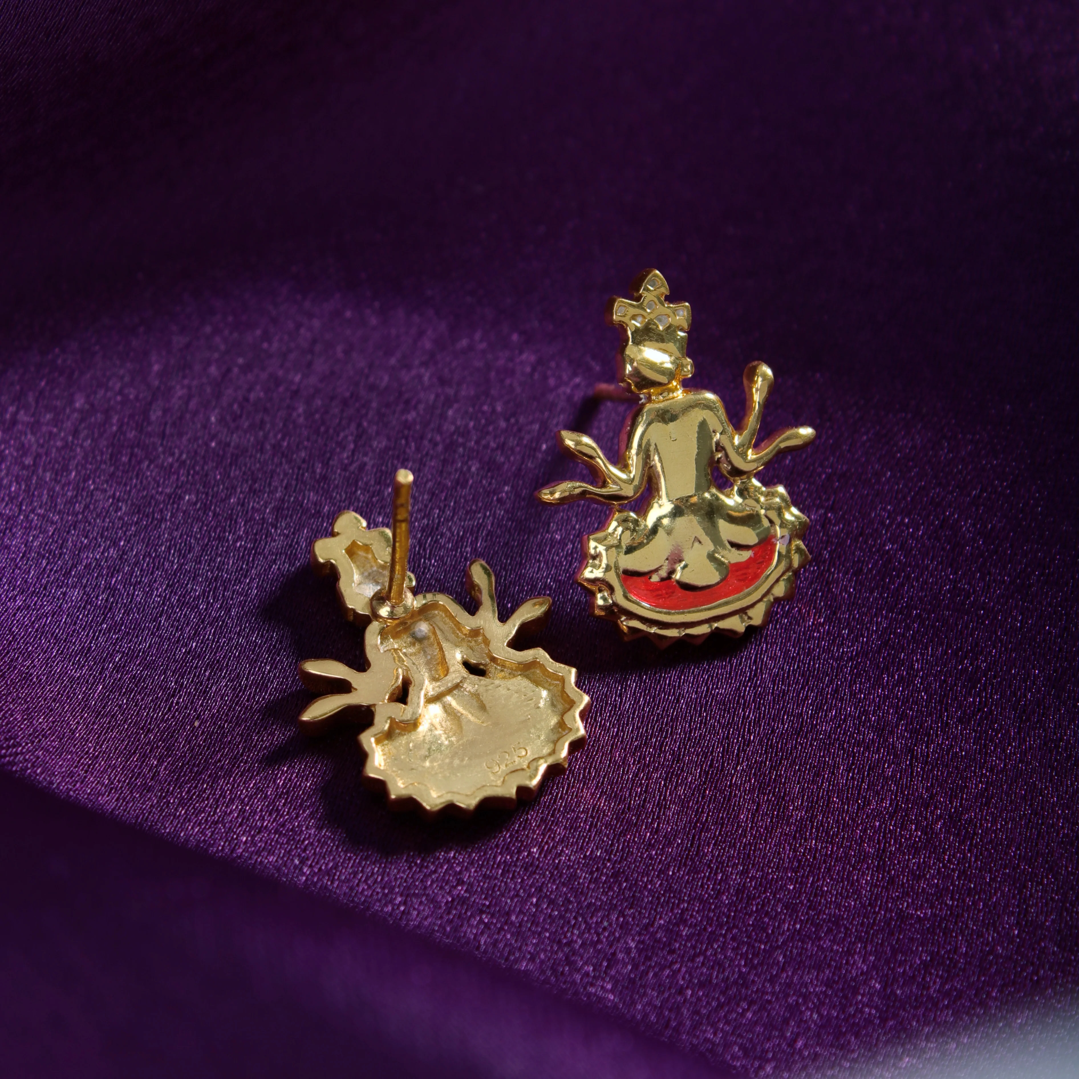 Kian Silver Stud Earrings Top By Moha - Image 5