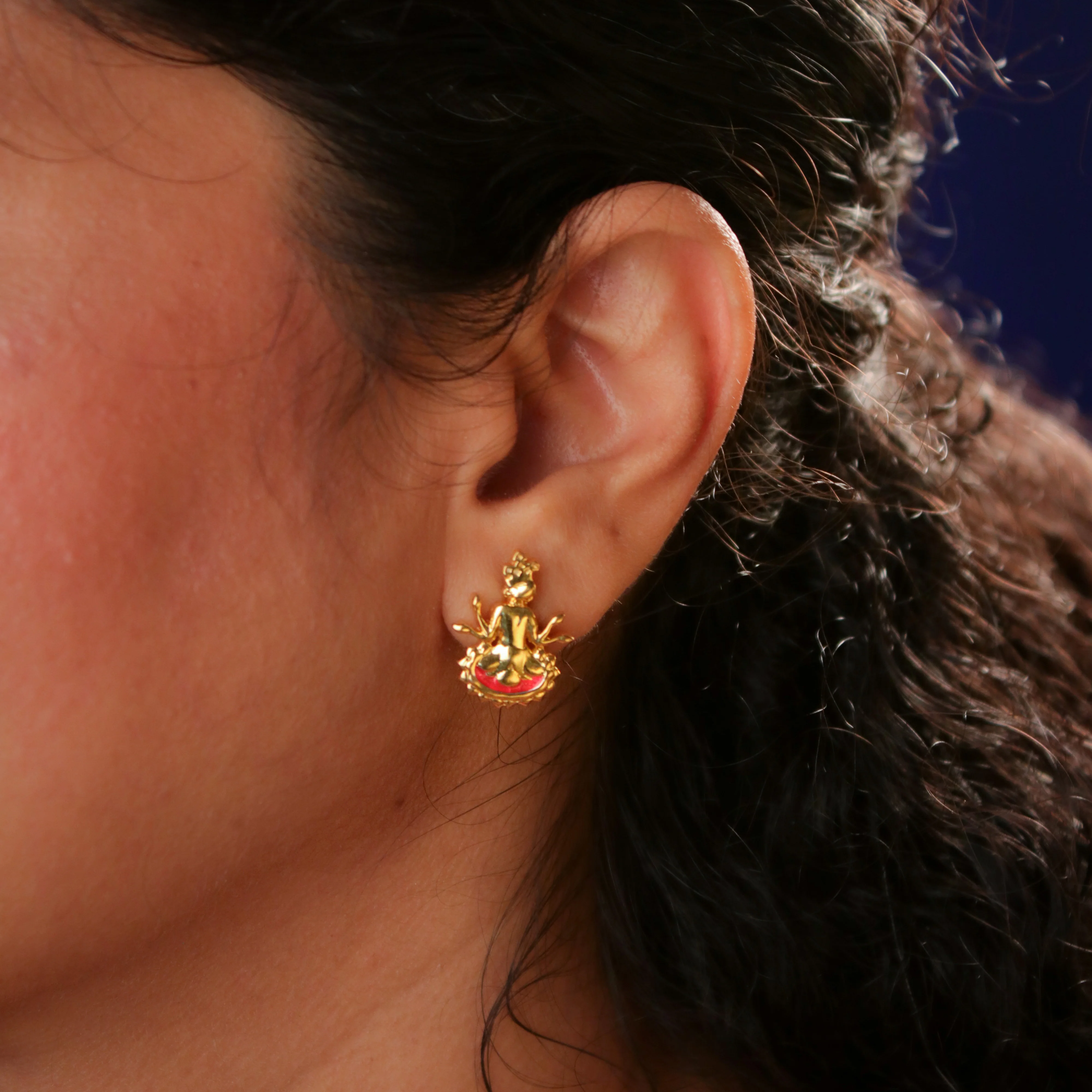 Kian Silver Stud Earrings Top By Moha - Image 6