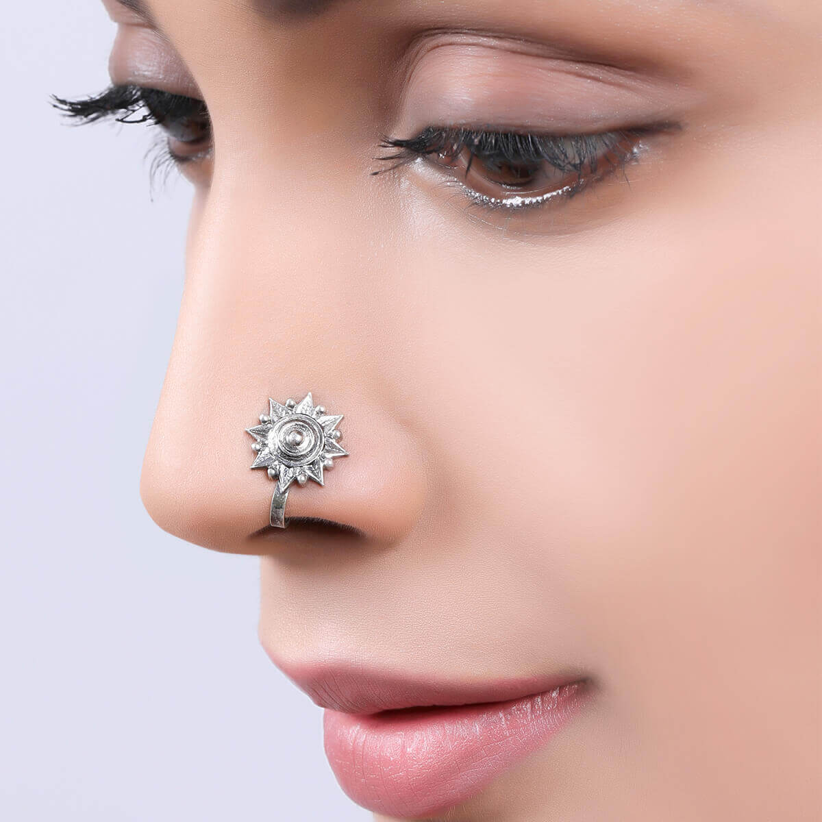 Kiran Silver Nosepin by MOHA - Image 5