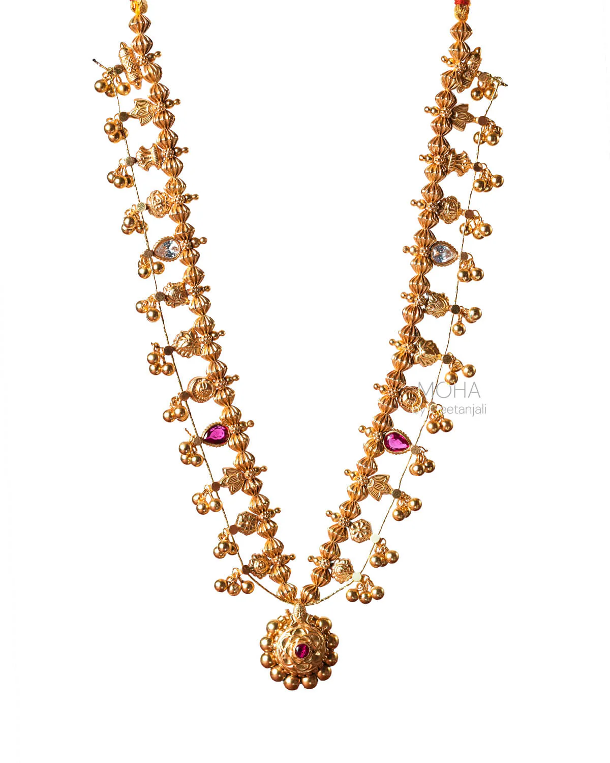 Kolhapur Saaj Necklace Gold plated by Moha - Image 7