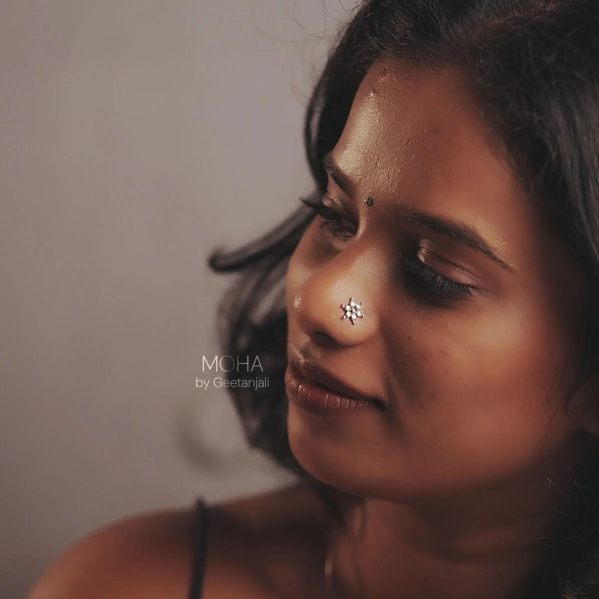 Kumud Silver Nosepin by MOHA - Image 4