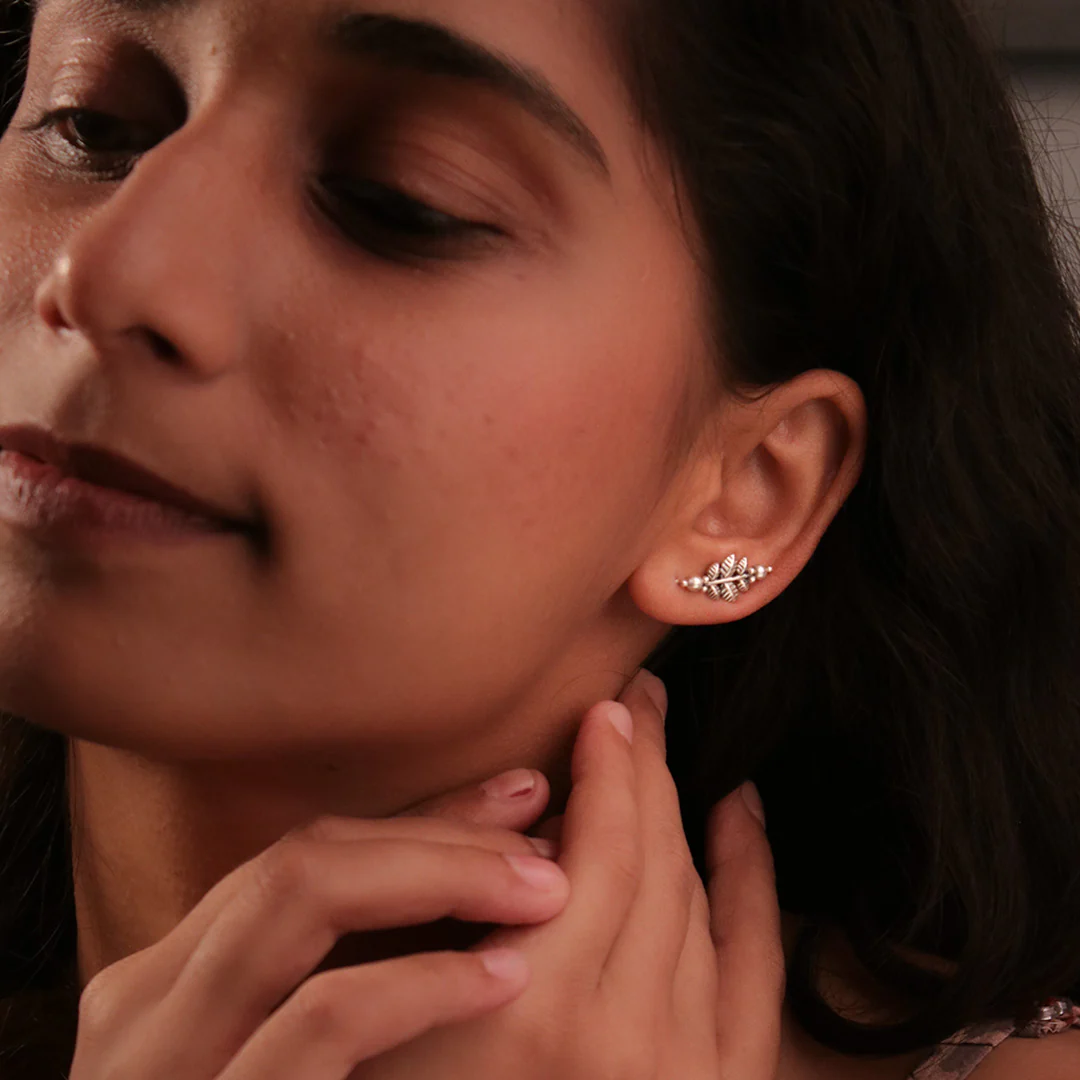 Parna Silver Ear-Climber By MOHA - Image 3
