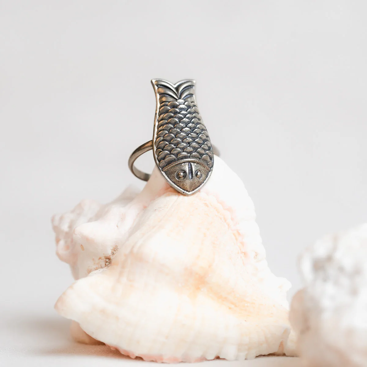 Mahaseer Silver Finger Ring by MOHA - Image 3