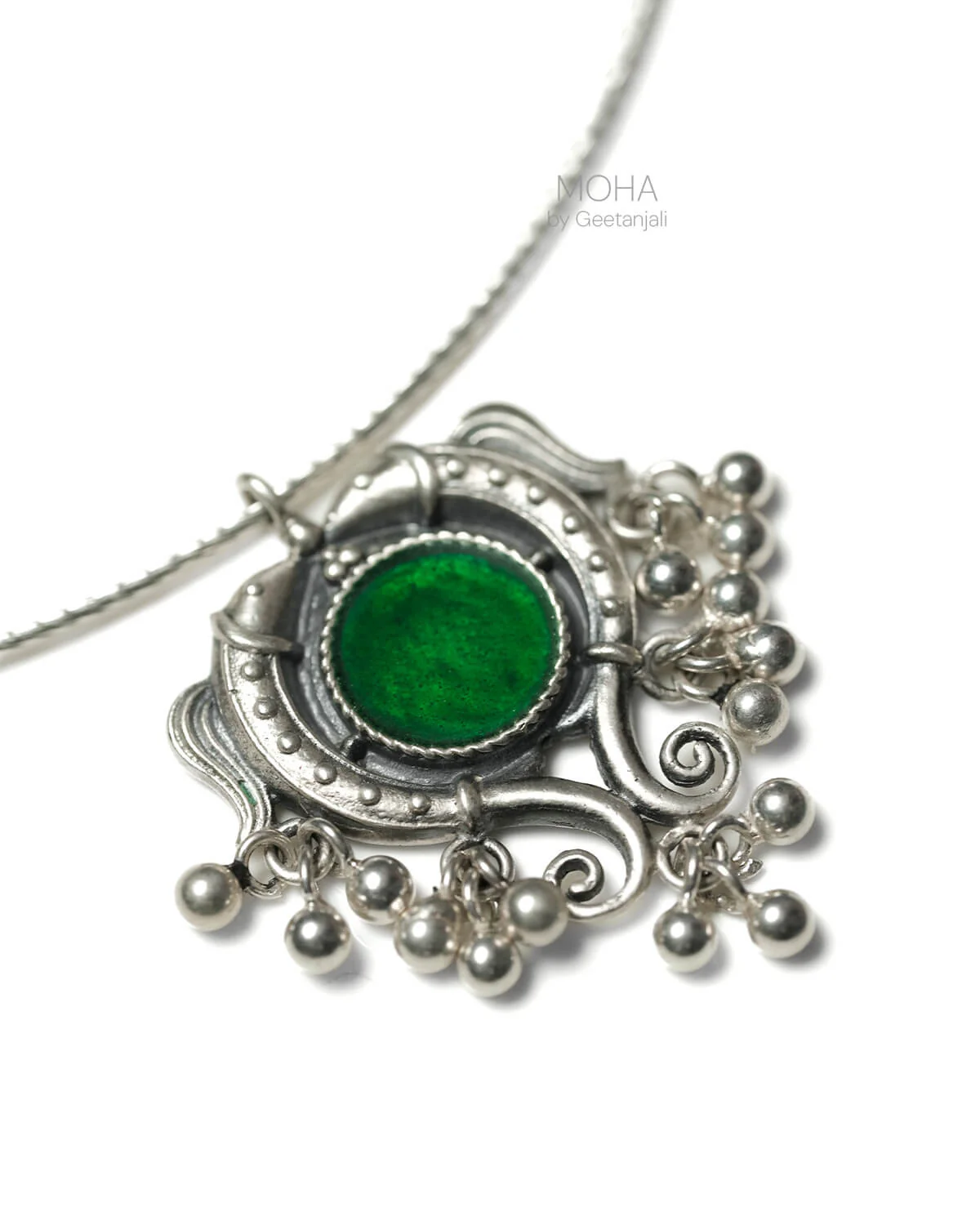 Matsya Silver Pendant with Chain by MOHA - Image 3