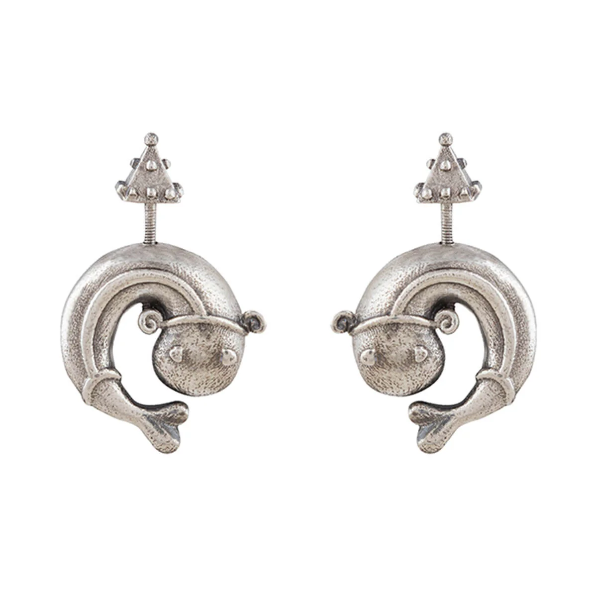Matsyakarnika Silver Bugadi, Pierced - Big