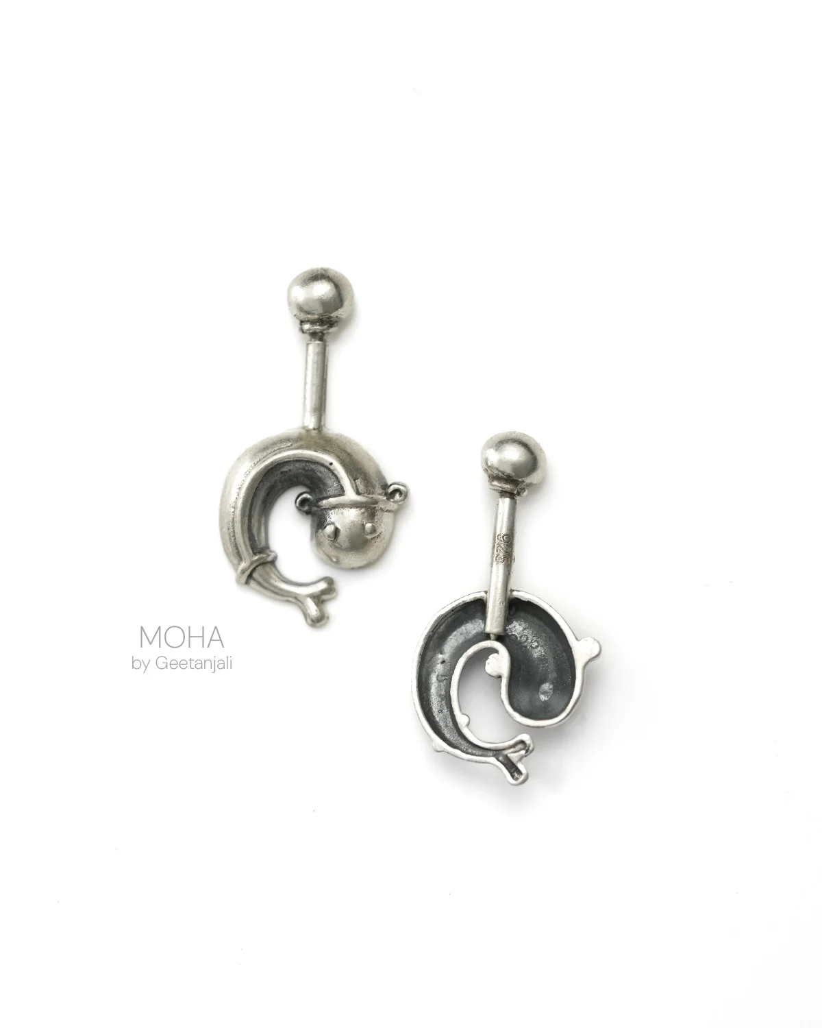 Matsyakarnika Silver Bugadi, Pierced (Small) by MOHA - Image 3