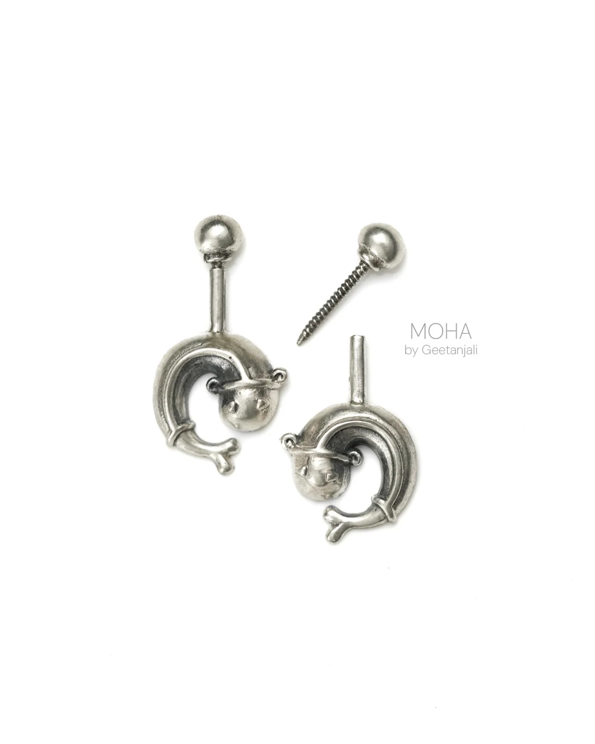 Matsyakarnika Silver Bugadi, Pierced (Small) by MOHA - Image 4