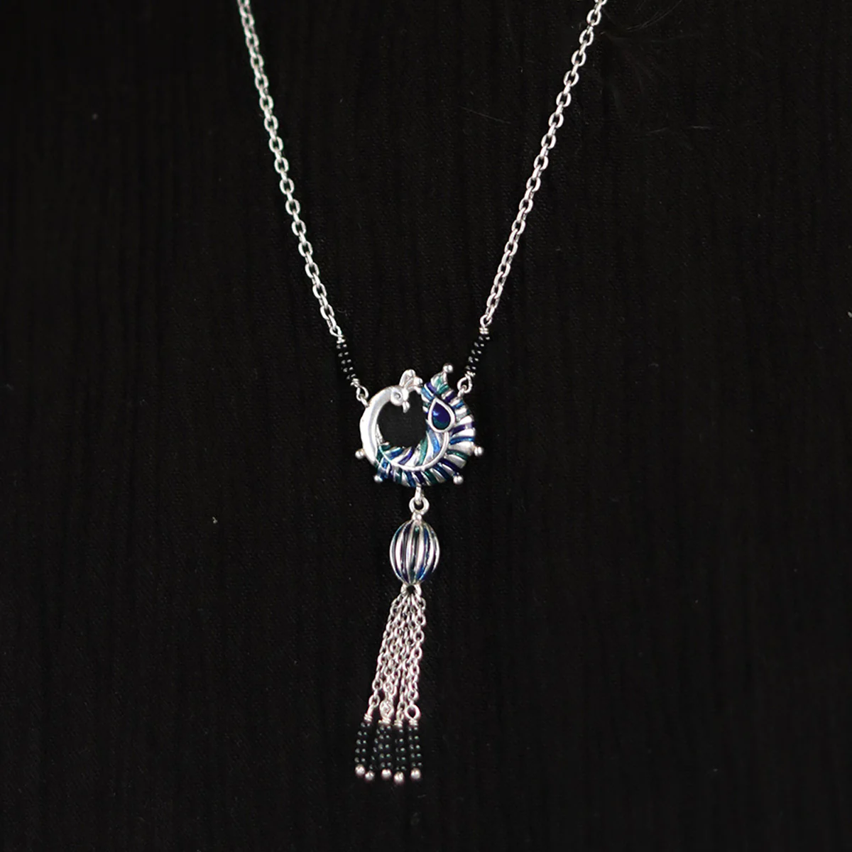 Mayurika Silver Mangalsutra by Moha - Image 4