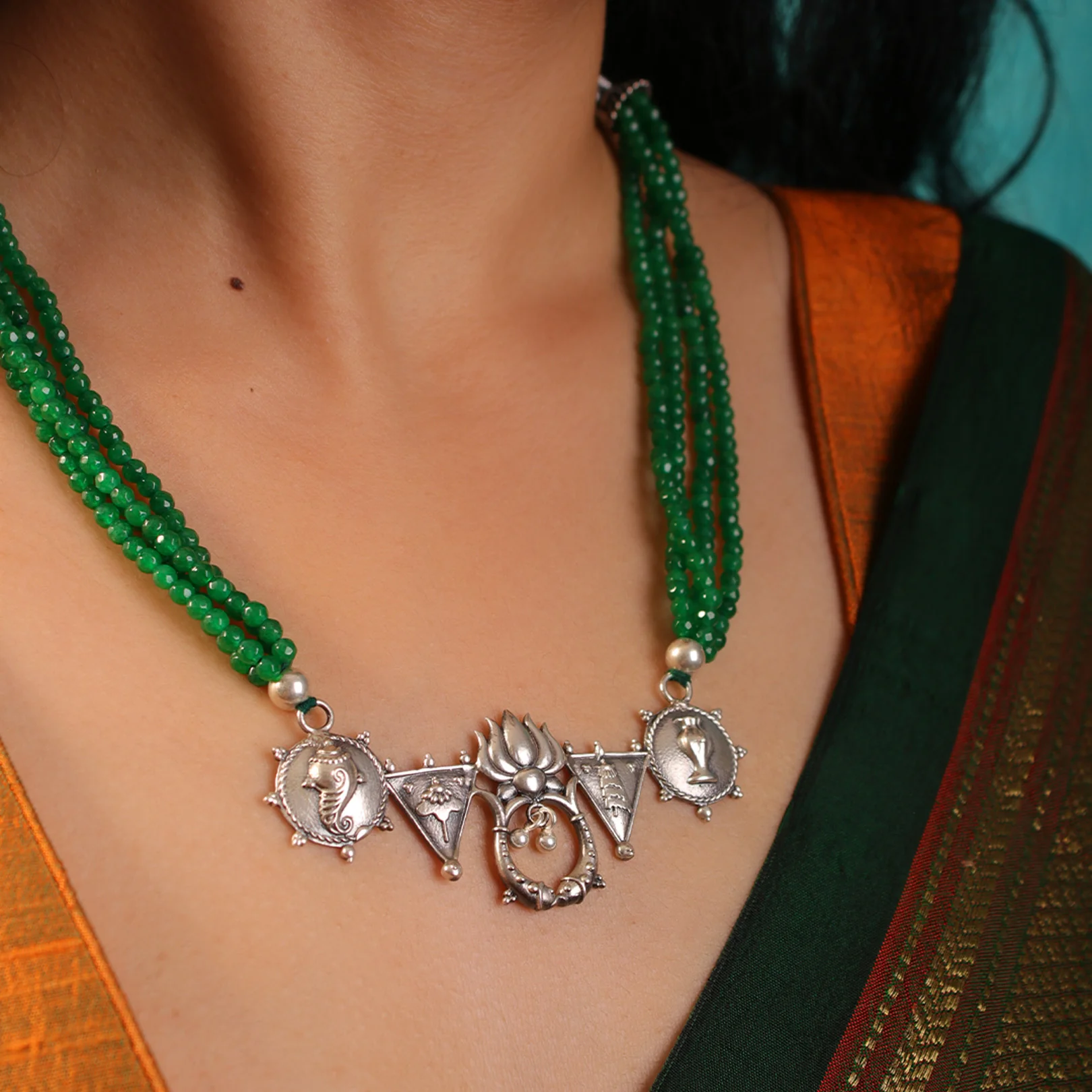 Mihika Silver Necklace by MOHA - Image 3