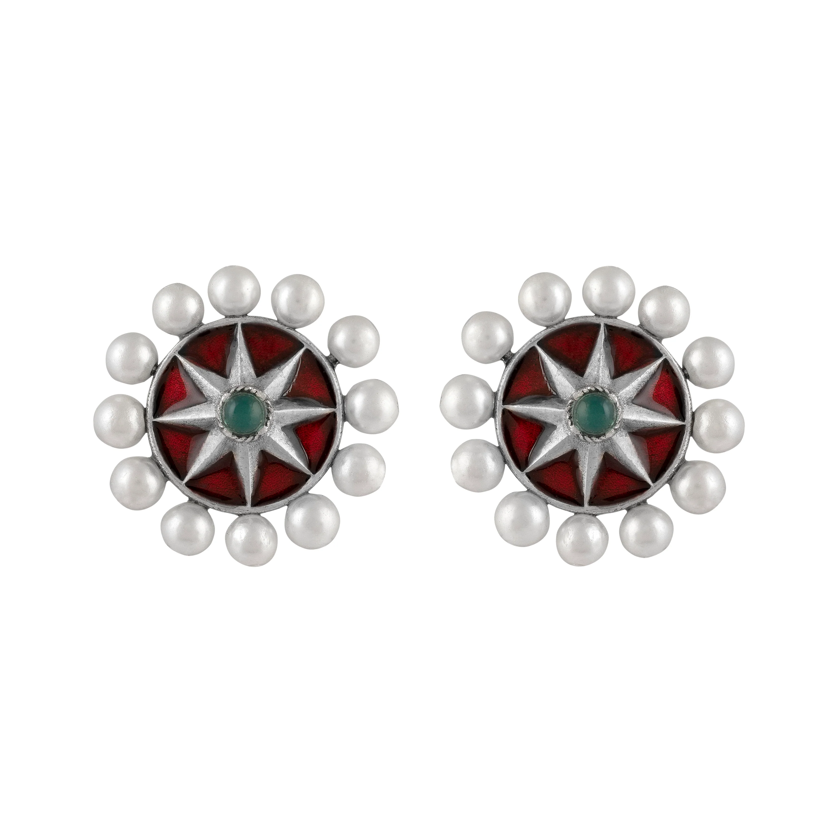 Moti Chakra Silver Toe Rings By Moha - Image 3