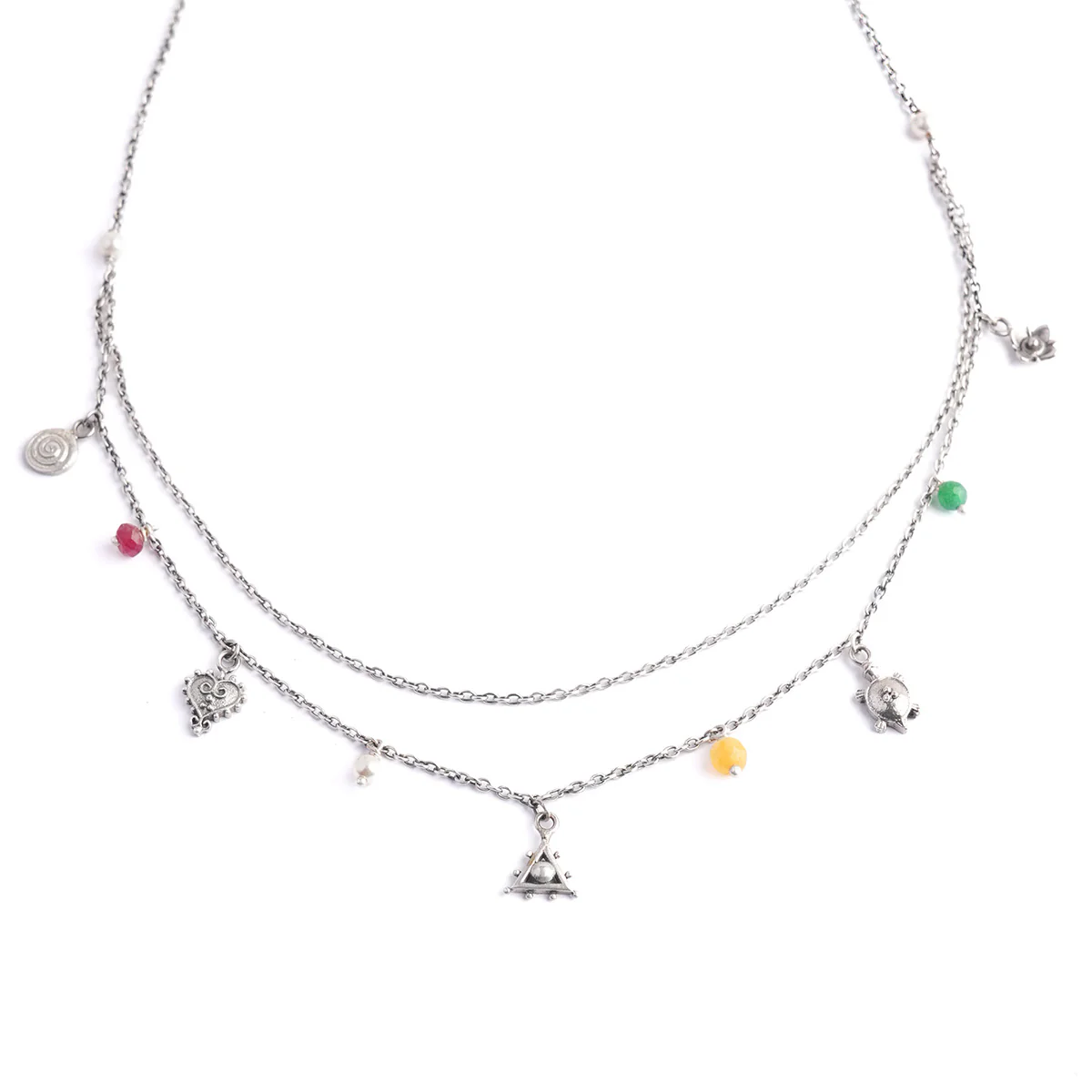 Nakshatra Silver Charms Necklace by MOHA - Image 5