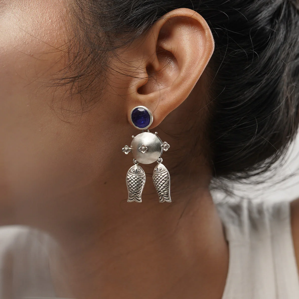 Neel Mahaseer Silver Earrings by MOHA - Image 3