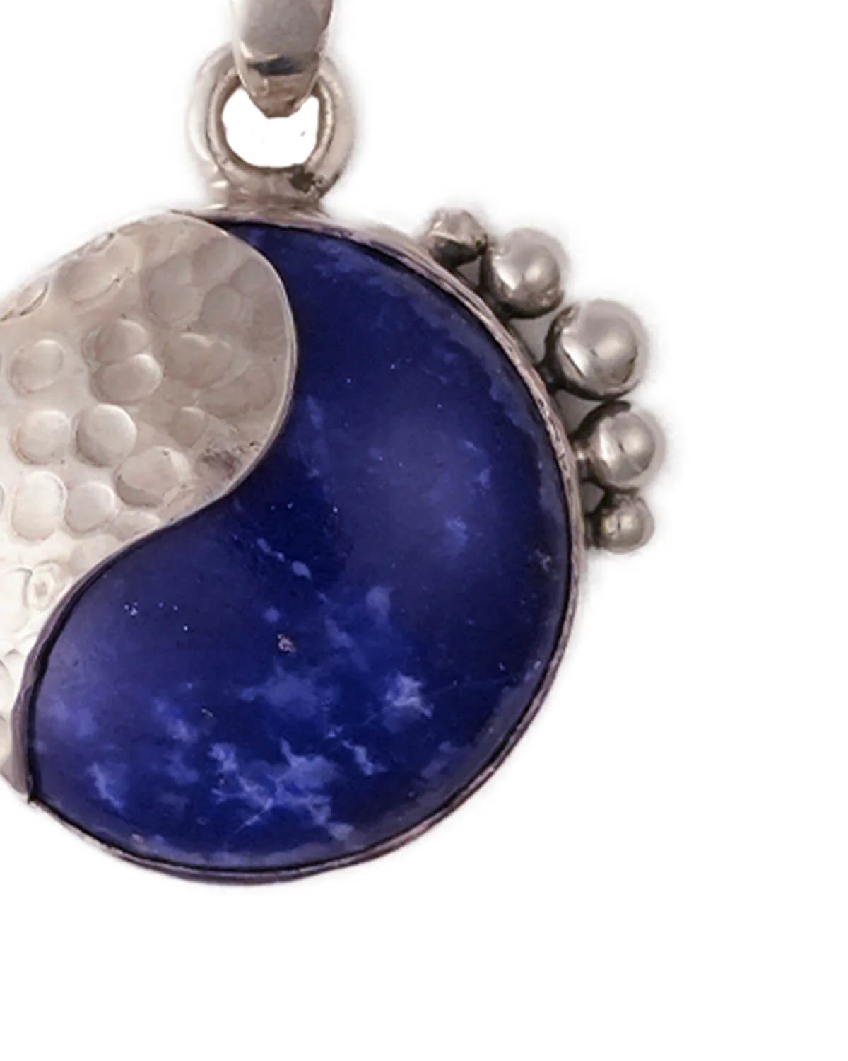 Neel Silver Pendant with Lapiz Lazuli Stone by Moha (Only Pendant) - Image 5