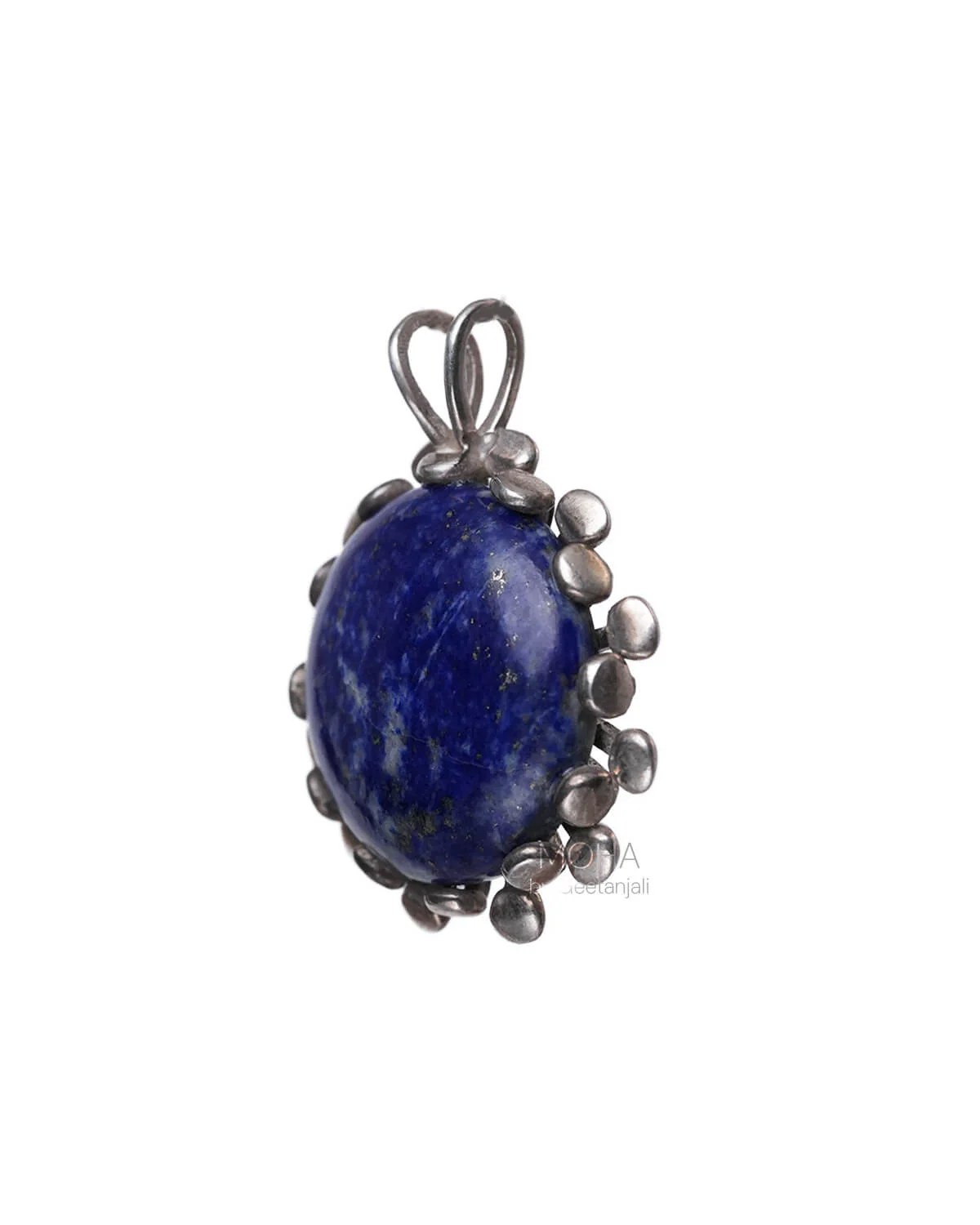 Neel Tara Silver Pendant with Lapiz lazuli Stone by Moha (Only Pendant) - Image 4