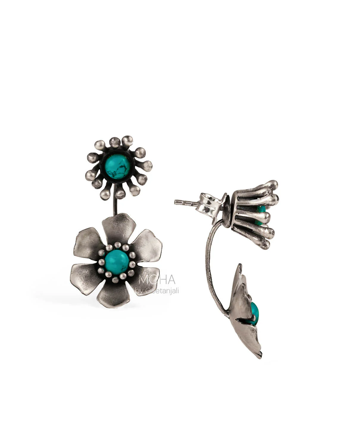 Neelima Silver Earrings by MOHA - Image 6