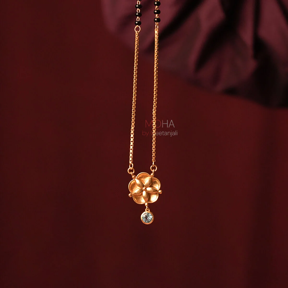 Nilaya Silver Mangalsutra by MOHA (Gold Plated) - Image 7